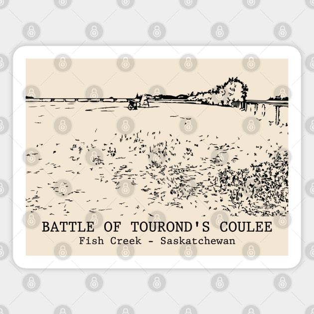 Battle of Tourond's Coulee - Fish Creek SK Magnet by Lakeric